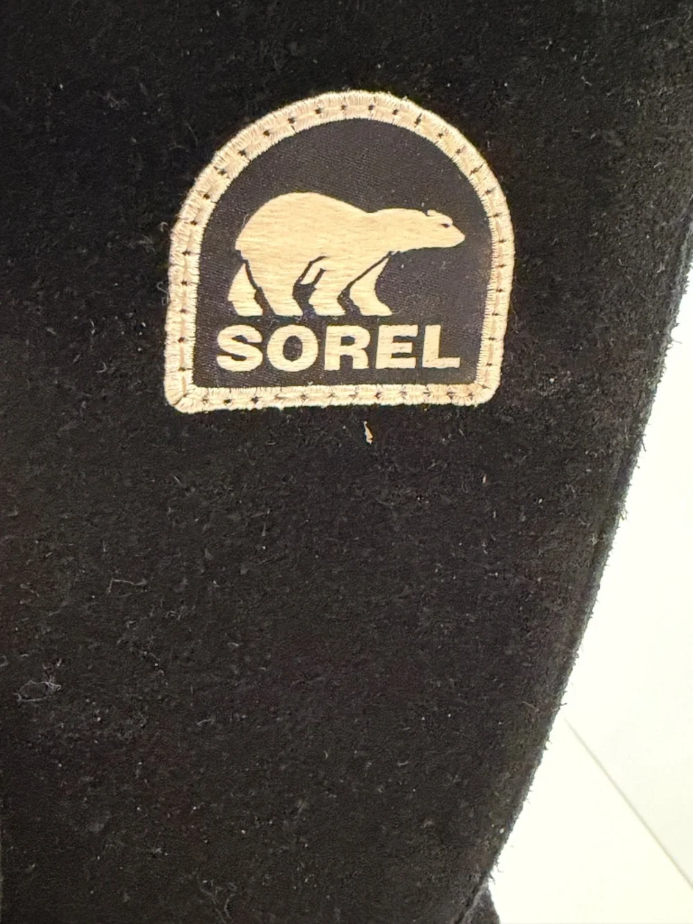 SOREL Black Suede & Faux Fur Waterproof Winter Snow Boots
